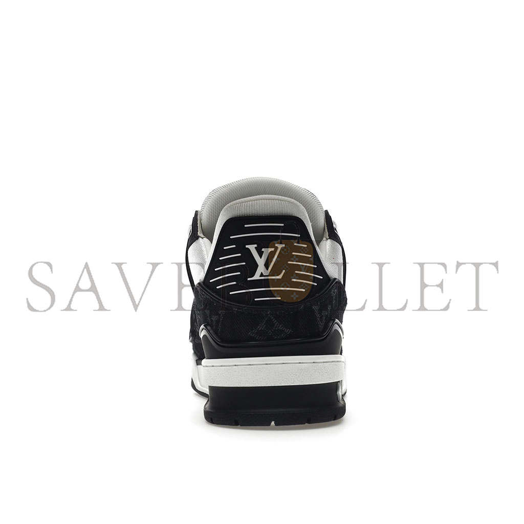 LOUIS VUITTON LV TRAINER WHITE BLACK 1AC2AB